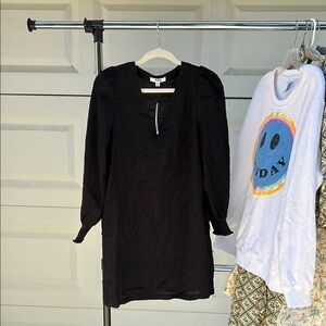 BB Dakota Black Textured Dress